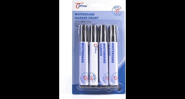 Office - Whiteboard Marker - Zwart - 8 stuks - 2 Blisters