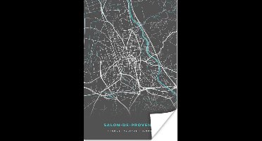 Poster Salon-de-Provence - Stadskaart - Kaart - Plattegrond - Frankrijk - 20x30 cm