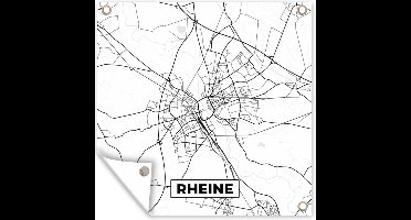 Tuinposters Rheine - Kaart - Stadskaart - Plattegrond - 50x50 cm - Tuindoek