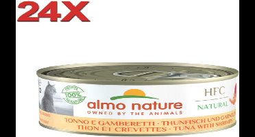 Almo Nature HFC - Kattenvoer - Tonijn & Garnaal - 24x150gr
