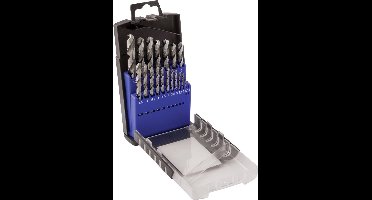 C.K T3103 HSS Metaal-spiraalboorset 19-delig 1 mm, 1.5 mm, 2 mm, 2.5 mm, 3 mm, 3.5 mm, 4 mm, 4.5 mm, 5 mm, 5.5 mm, 6 mm