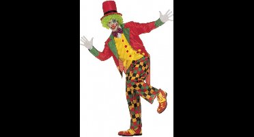 Widmann Clowns verkleedkleding - gekleurd - volwassenen - clownspak - kostuum - Carnaval 52