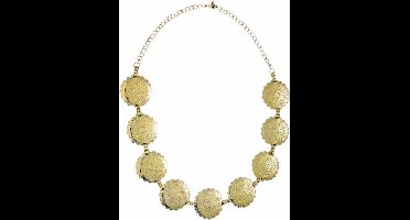 Widmann Verkleed ketting goud - Romeinse stijl - Julius Caesar - kunststof - volwassenen - keizer