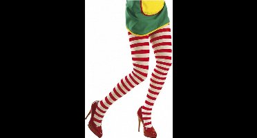 Panty rood/wit voor dames