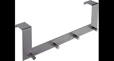 Sam Deur en kast kapstok inox - 4 haken -