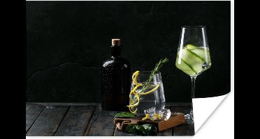 Poster Drank - Wijnglas - Fruit - 30x20 cm