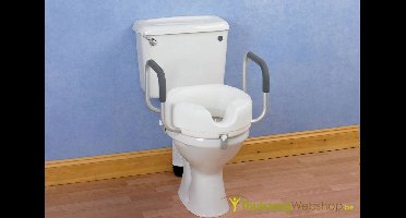 Toiletverhoger met armsteunen - 10 cm verhoging - Adhome