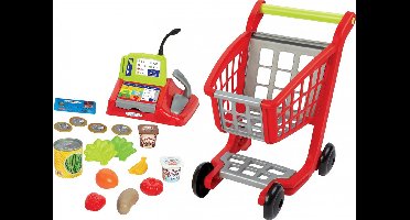 Ecoiffier 100% Winkelwagen, Boodschappen & Kassa