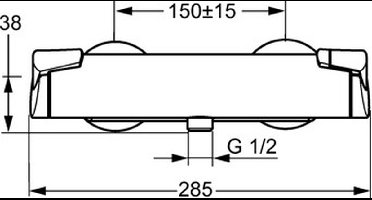 DOUCHETHERMOSTAAT MATZWART HANSA HANSAFIT 65140101