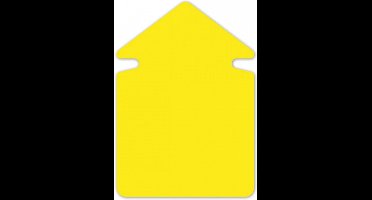 aktie/reclamesymbolen Folia 24cm pijl krimp a 20 vel        neongeel