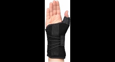 Basko Ryno Lacer Polsbrace - M - Rechts - Zwart - Kort