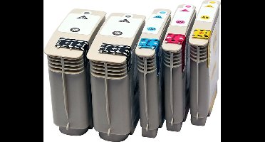 ABC huismerk Set 5x inkt cartridge geschikt voor HP 940XL voor HP Officejet Pro 8000 8500 8500A Series