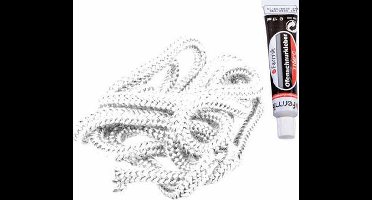 Reparatieset Kachel | Kachelkoord Wit (8mm) en Hittebestendige Lijm