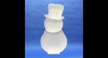 Ballon Mozaiek frame Sneeuwman (110 cm)