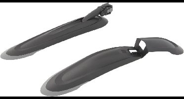 Contec Steek Spatbordset Zwart