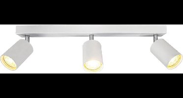 Moderne plafond spot drie dubbel | opbouw | wit | 3 x GU10 fitting