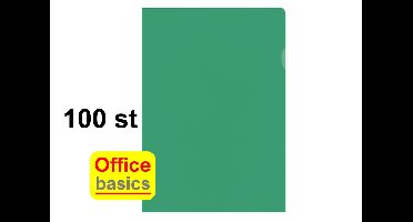 Insteekhoes L-map Office Basics - PP - 100 stuks - groen
