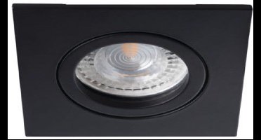 LED inbouwspot Berrie -Vierkant Zwart -Koel Wit -Dimbaar -3.4W -Philips LED