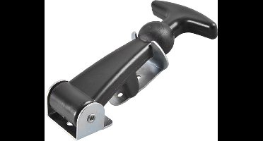 ProPlus Motorkaptrekker - Staal - Inclusief borgplaatje - 120 x 60 mm - Zwart