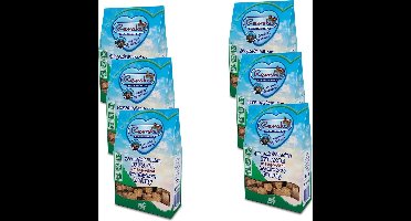 Renske Gezonde Beloning Hartjes 150 g - Hondensnacks - 6 x Kalkoen