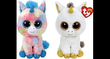 Ty - Knuffel - Beanie Buddy - Blitz Unicorn & Pegasus Unicorn