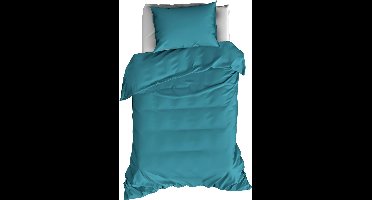 De Witte Lietaer Dekbedovertrek Katoen Satijn Olivia - Eenpersoons - 140 x 200/220 cm - Groen