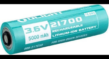 Olight Batterij Accu 21700 5000 mAh accu voor Seeker 2 Pro