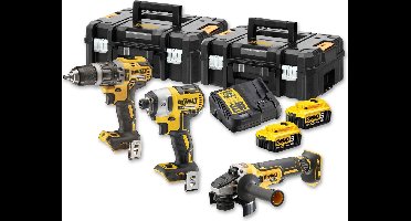 DeWalt 18V XR Serie - Gereedschapscombiset - Borstelloze Motoren - Inclusief Koffer en Accu's