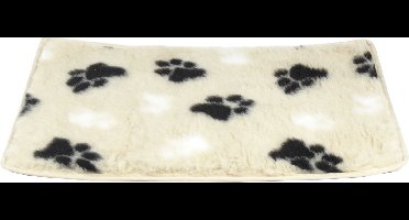 Hundos Vetbed met voetprint Maat M 87 x 56 cm Beige