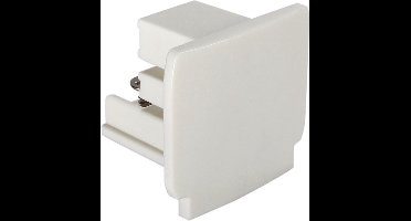 Spectrum - LED rails 3-fase - eindkap sluiting wit - 5 jaar garantie