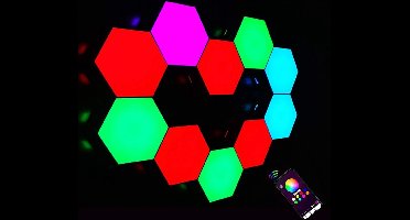 Hexagon Led Panelen - Bedienbaar met App - RGB Led verlichting - Wandlamp Binnen - Gaming