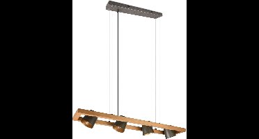 TRIO BELL - Hanglamp - Nikkel antiek - excl. 4x E14 4 W - Plafondbevestiging - In hoogte verstelbaar