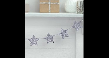Slinger - Houten - Zilver glitter - 1.2 meter