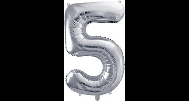 Cijfer 5 (86 cm) - Zilver