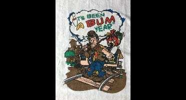 Bowling Bowlinghanddoekje Fun Towel 'A Bum Year'