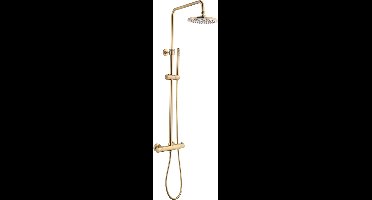 Sani Royal Regendouche Goud met Thermostaatkraan Compleet 20 cm Rond