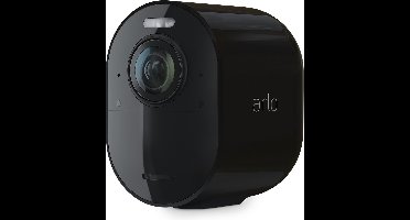 Arlo Ultra 2 draadloze WiFi-beveiligingscamera voor buiten, 4K UHD, 180˚ kleurennachtzicht, sirene & spotlight, bewegingsdetectie, 2-weg-audio, 6 mnd batterij, excl. Smart Hub, incl. proefp. Arlo Secure, 1 IP-Camera, zwart