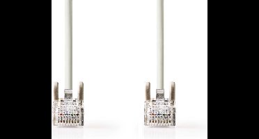 Nedis CAT5e Netwerkkabel - U/UTP - RJ45 Male - RJ45 Male - 3.00 m - Rond - PVC - Grijs - Envelop