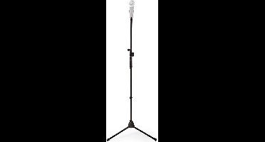 Microfoonstandaard - V-vorm - Hoogte bereik: 950-1650 mm - Maximale armlengte: 800 mm - ABS / Aluminium - Zwart