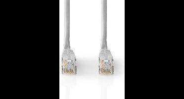 Nedis CAT5e Netwerkkabel - U/UTP - RJ45 Male - RJ45 Male - 10.0 m - Rond - PVC - Grijs - Label