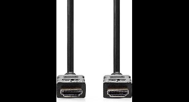 Nedis High Speed ​​HDMI-Kabel met Ethernet - HDMI Connector - HDMI Connector - 4K@30Hz - ARC - 10.2 Gbps - 10.0 m - Rond - PVC - Zwart - Label