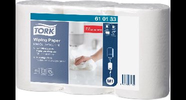Tork Poetsrol M1 Advanced 1 laags 21.5x120m Wit 3 Rollen (610133)