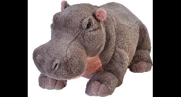 Living Earth serie - Knuffel Nijlpaard - pluche - knuffeldier - 76 cm - wilde dieren