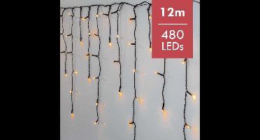 Gouden ijspegelverlichting - 12meter - 480leds