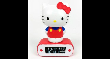 Hello Kitty Digitale Wekkerradio met LED Lamp - Wekker - Radio - Lamp - Datum - Kamertemperatuur