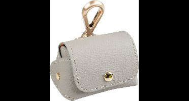 Duvoplus - Hondenpoepzakje - Hond - Poepzakjes Dispenser Kunstleer 6,5x8,5x9cm Grijs - 1st