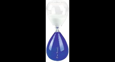 Moses Zandloper Blauw 9 X 23 Cm Glas Transparant/kobaltblauw