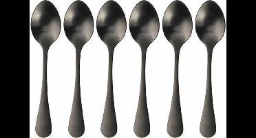 Gusta Koffielepeltjes 6dlg-Zwart