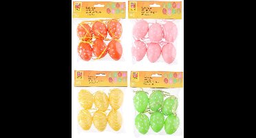 Paaseieren 6 cm 6 stuks (per zakje)