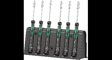 Wera 2069/6 Schroevendraaierset Elektronica en fijnmechanica 6-delig Dop (zeskant)